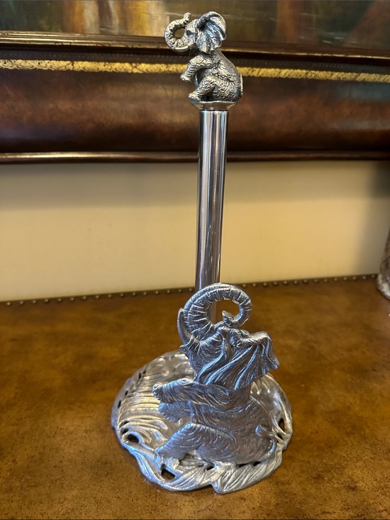Arthur Court Other - Arthur Court Safari Collection Elephant Paper Towel Holder 2004